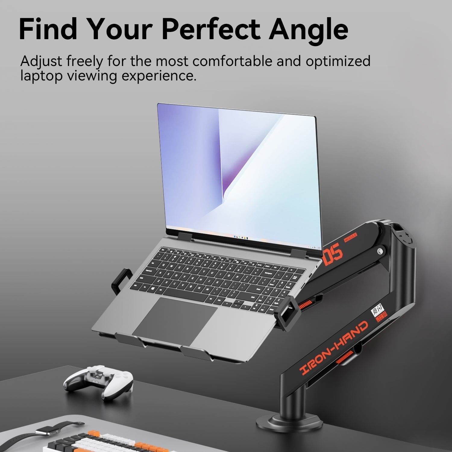 JINRAIKO ノートPC用 調整式アームスタンド - Jinraiko JAPAN(画像5)