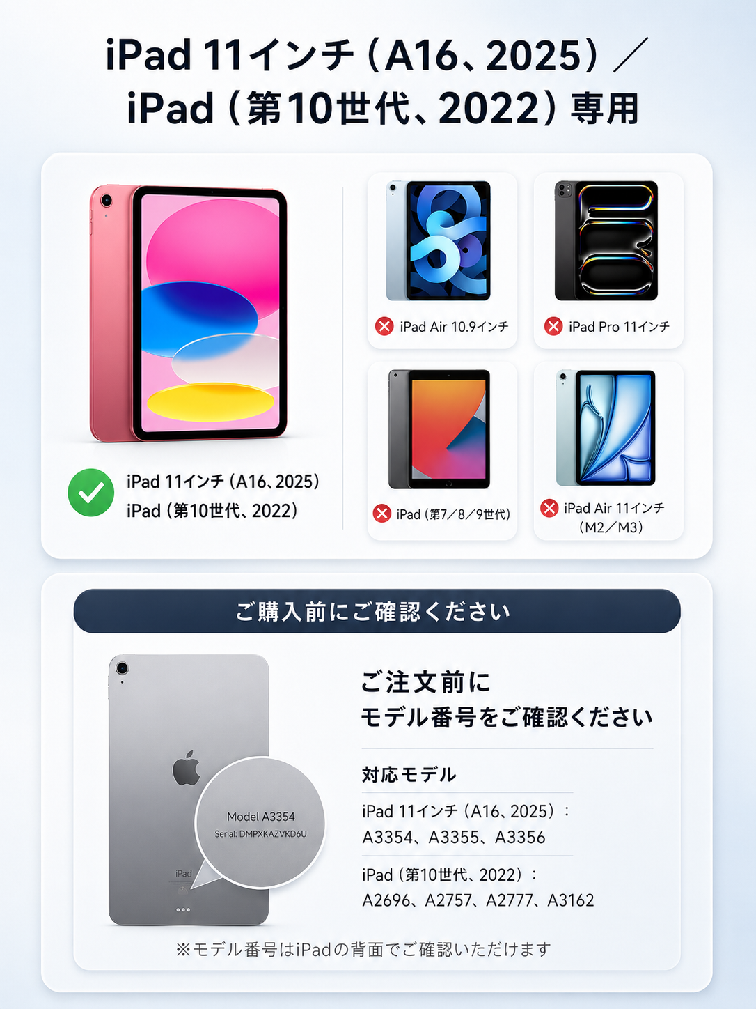 iPad 11インチ (A16) & iPad 第10世代 用 周囲